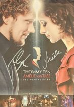 Thommy Ten and Amelie van Tass signed 16x12inch colour show photo. Good condition Est.