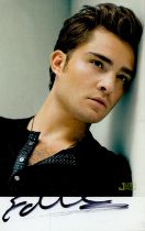 Ed Westwick signed Promo. Colour photo 5.5x3.5 Inch. Is an English actor and musician best known for