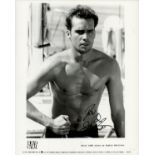 Billy Zane signed 10x8inch black and white movie still from Dead Calm. Dedicated. Good condition