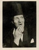 Tommy Cooper signed 3x2inch black and white photo with Josef Locke on reverse. Good condition Est.