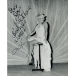 Barbara Windsor signed 10x8inch black and white photo. Dedicated. Good condition Est.