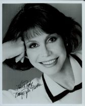 Mary Tyler Moore signed 10x8" black and white photo, dedicated. Mary Tyler Moore was an American