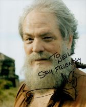 MC Gainey signed 10x8inch colour photo. Played Mr Friendly in LOST. Dedicated. Good condition Est.