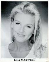 Lisa Maxwell signed Promo. Black & White photo 10x8 Inch. Is an English actress, television