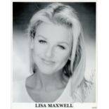 Lisa Maxwell signed Promo. Black & White photo 10x8 Inch. Is an English actress, television