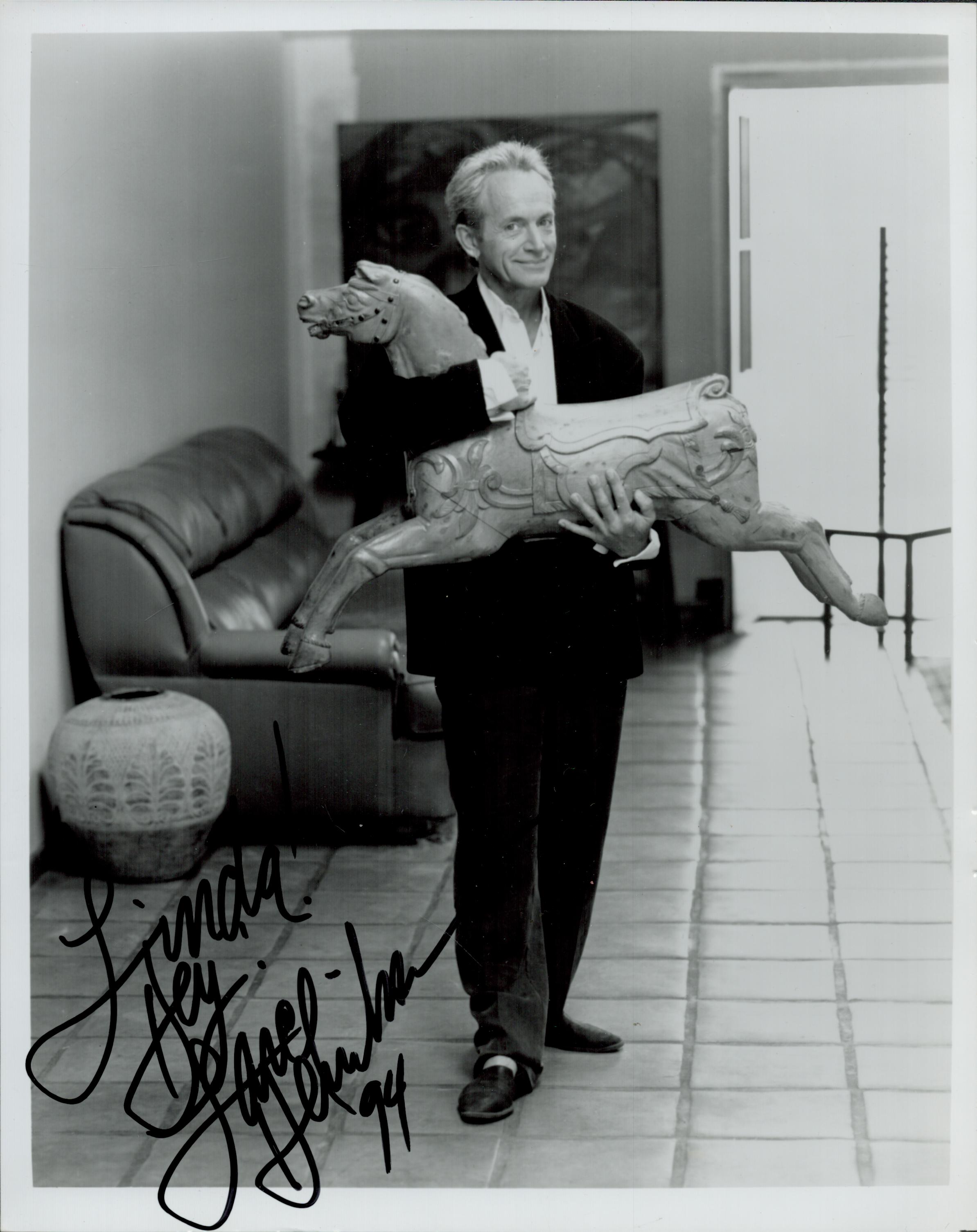 Lance Henriksen signed 10x8" black and white photo, dedicated. Lance Henriksen is an American actor,