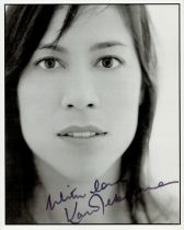 Kate Ceberano signed Black & White Photo 10x8 Inch. Is an Australian singer and actress who performs