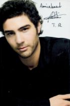 Tahar Rahim signed Colour photo 6x4 Inch. Is a French actor. His breakthrough performance was in the