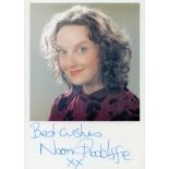 Naomi Radcliffe signed colour photo 6x4.25 Inch. An English actress. Good condition Est.