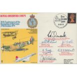 Royal Observer Corps 50th Anniversary of the Formation of the Corps 29th Oct 1975 multi signed FDC