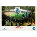 Football James Beatie signed Southampton F.C 8x6 inch laminated Friends Provident post card PM Royal