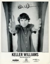 Keller Williams signed Promo. Black & White Photo 10x8 Inch. Is an American singer, songwriter and