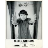 Keller Williams signed Promo. Black & White Photo 10x8 Inch. Is an American singer, songwriter and