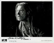 Stephen Waddington signed 10x8inch black and white movie still from Edward II. Good condition Est.
