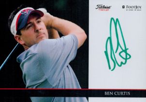 Ben Curtis 2003 open champion signed golf promo photo. Good condition Est.