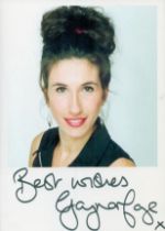 Gaynor Faye signed colour photo 6x4.25 Inch. She is an actress and writer, known for Fat Friends (