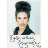 Gaynor Faye signed colour photo 6x4.25 Inch. She is an actress and writer, known for Fat Friends (