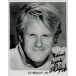 Ed Begley Jr. signed 10x8" black and white photo, dedicated. Edward James Begley Jr. is an