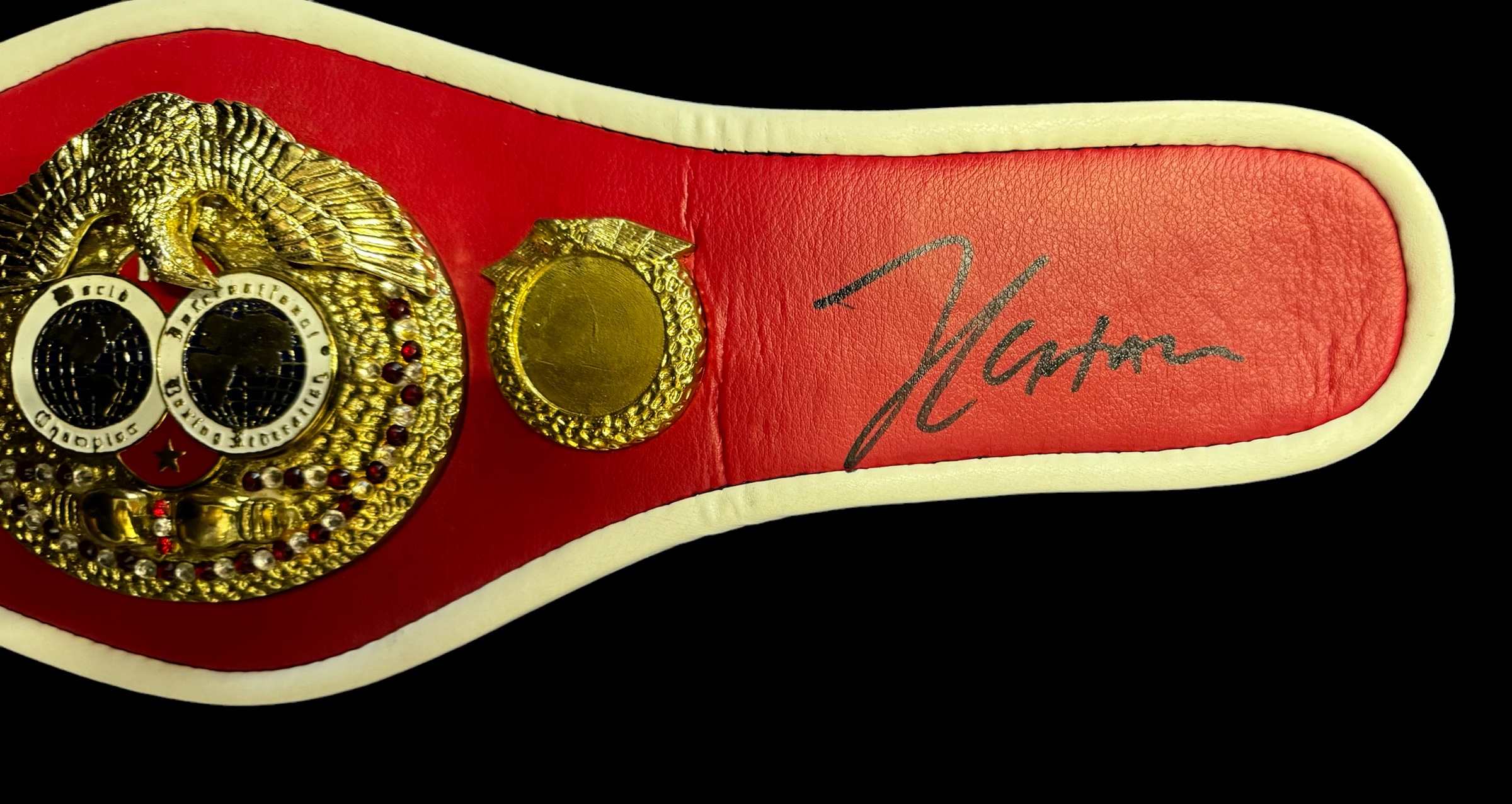 Julio Cesar Chavez signed IBF replica mini belt. - Image 2 of 2