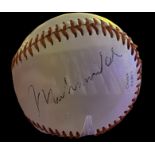 Muhammad Ali signed baseball in display case. January 17, 1942 – June 3, 2016) was an American