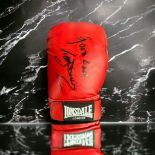 Terry Downes signed red Everlast 16oz boxing glove. Terry Downes, BEM (9 May 1936 – 6 October
