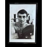 Charlie Magri signed black and white photo. Framed to approx size 12x8inch.