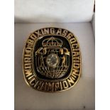 Livingstone Bramble 1/6/1984 World Boxing Association Chamionship commemorative ring in presentation