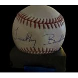 Timothy Bradley signed baseball in display case. (born August 29, 1983) is an American former