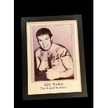 Billy Walker signed 13x10 inch overall framed and mounted black and white photo.