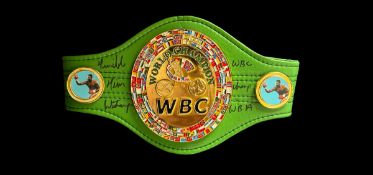 Tim Witherspoon signed WBC replica mini belt.