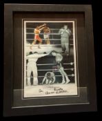 Brian London 24x18 inch overall signed frame and mounted colour montage print.