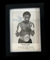 Maurice Hope signed black and white photo. Framed to approx size 7x5inch.