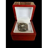 George Foreman 1973/4 and 1994/5 Heavyweight champiosnhip commemorative ring in presentation box.