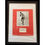 Floyd Patterson 24x18 inch approx framed and mounted signature piece includes signed album page