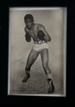 Randulph Turpin signed black and white photo. Framed to approx size 6x4inch.