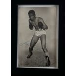 Randulph Turpin signed black and white photo. Framed to approx size 6x4inch.