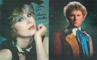 TV/FILM Actors/Actress 5 x Collection Signed Colin Baker. Joanna Lumley. Jammie Rodgers. Petra