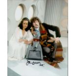 K9 John Leeson Dr Who actor signed 10 x 8 inch colour photo with Tom Baker. Good condition. All