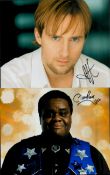 TV/FILM Actors. 5 x Collection. Signed Signatures such as Joel McHale. Clive Rowe. Lane Garrison.
