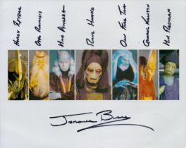 Star Wars Jerome Blake signed 10 x8 inch colour montage photo of the 7 roles he has played. He has