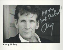 Randy Mulkey signed Promo. Black and White Photo 10x8 Inch. An Actor. Good condition. All autographs