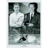 Sir Tom Finney signed Black and White Print 16x12 Inch. 'Preston North End PFA of the Year 1954