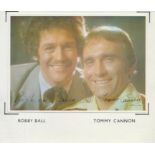 Multi signed Bobby Ball, Tommy Cannon Colour Photo 5x3.5 Inch fixed onto card overall size Approx.