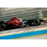 Vitantonio Liuzzi signed Colour Photo 12x8 Inch. Is an Italian professional racing driver who