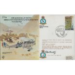 Great War Victoria Cross winner Air Cdre Fred West VC MC signed DH9a 1982 RAF flown bomber cover. On