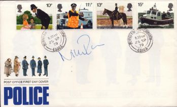 Crimewatch TV Presenter Nick Ross signed 1979 Police FDC with unusual Burnham on Crouch CDS