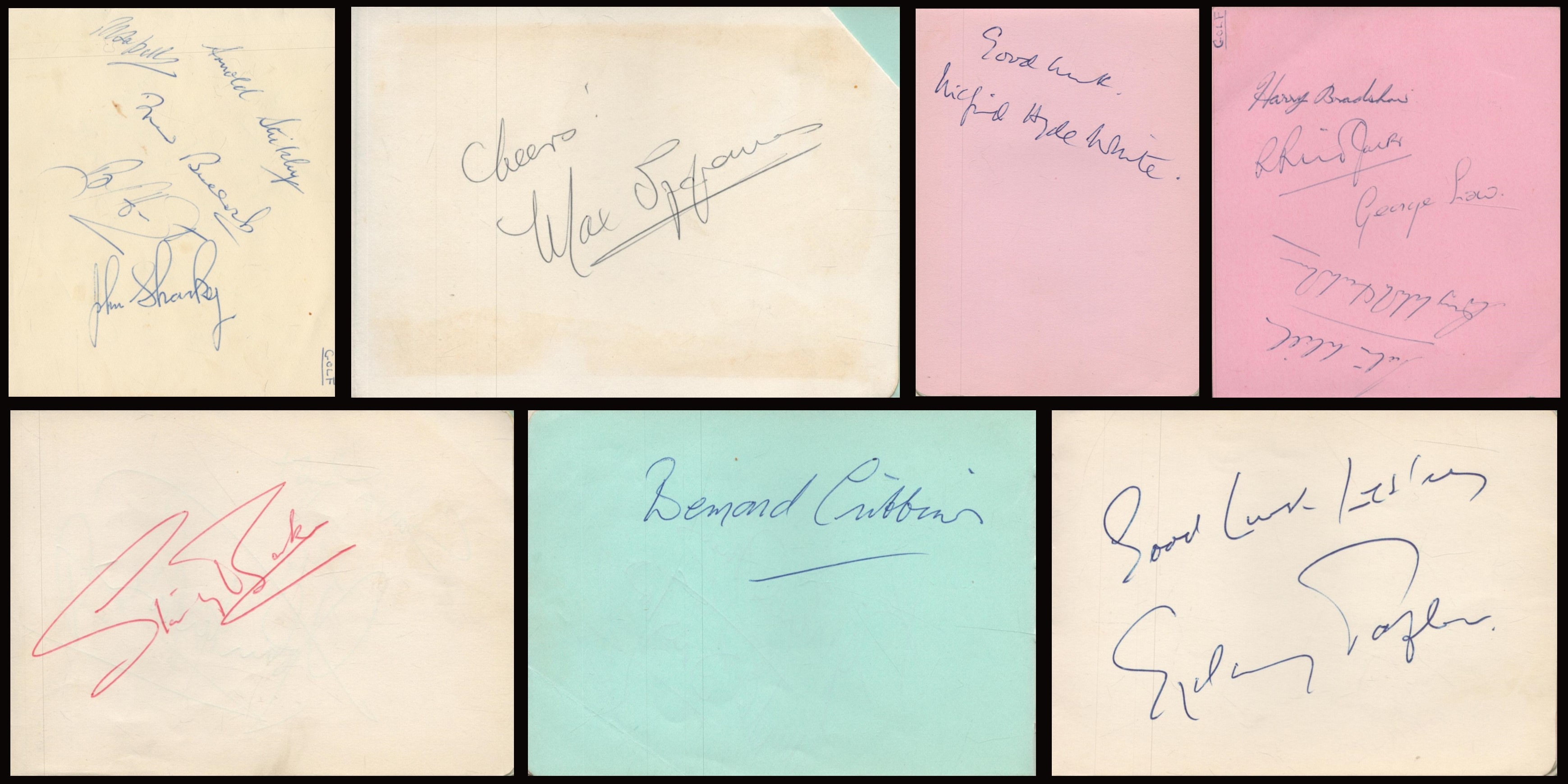 Signed Autograph Album some good name signatures such as Bernard Cribbins, OBE British Singer and
