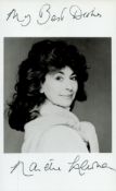 Nanette Newman signed black and white photo 7x4.25 Inch. Is an English actress and author. Good