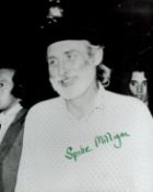 Spike Milligan, KBE signed Black and White Photo 10x8 Inch. Was an Irish comedian, writer, musician,