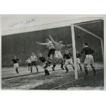 Tommy Lawton signed Black and White Photo 8 x 6 Inch. Was an English football player and manager.